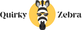 This is a logo of Quirky Zebra